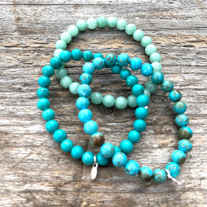 Lucky Stone bracelet - Turquoise, blue/brown