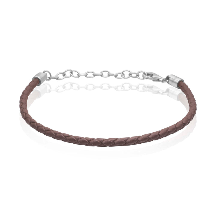 Leather bracelet 925s Silver