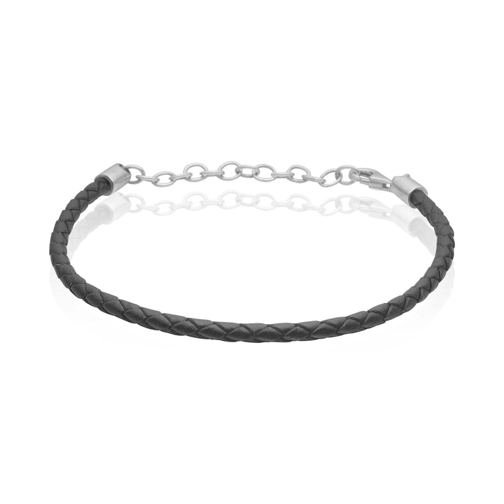 Leather bracelet 925s Silver