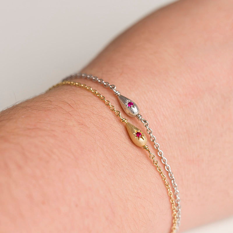 Friendship Drop bracelet, 18 kt. Gold