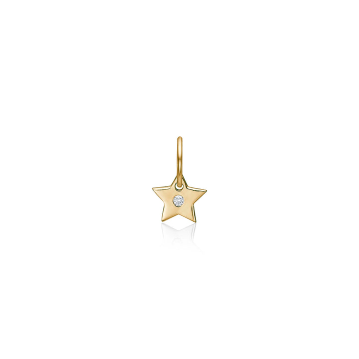 My Star, 18 kt. Gold, polished with white diamond
