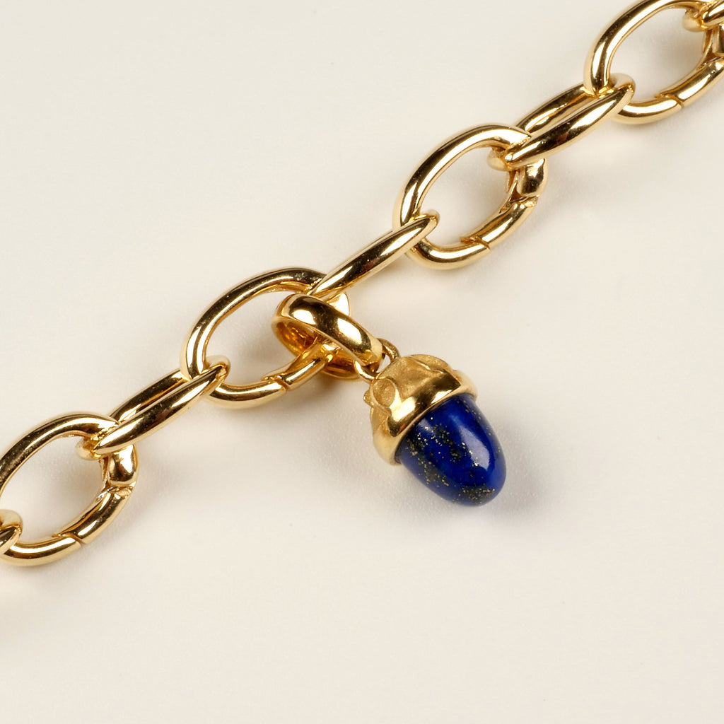 Lucky Drop, Lapis Lazuli, 18 kt. Gold
