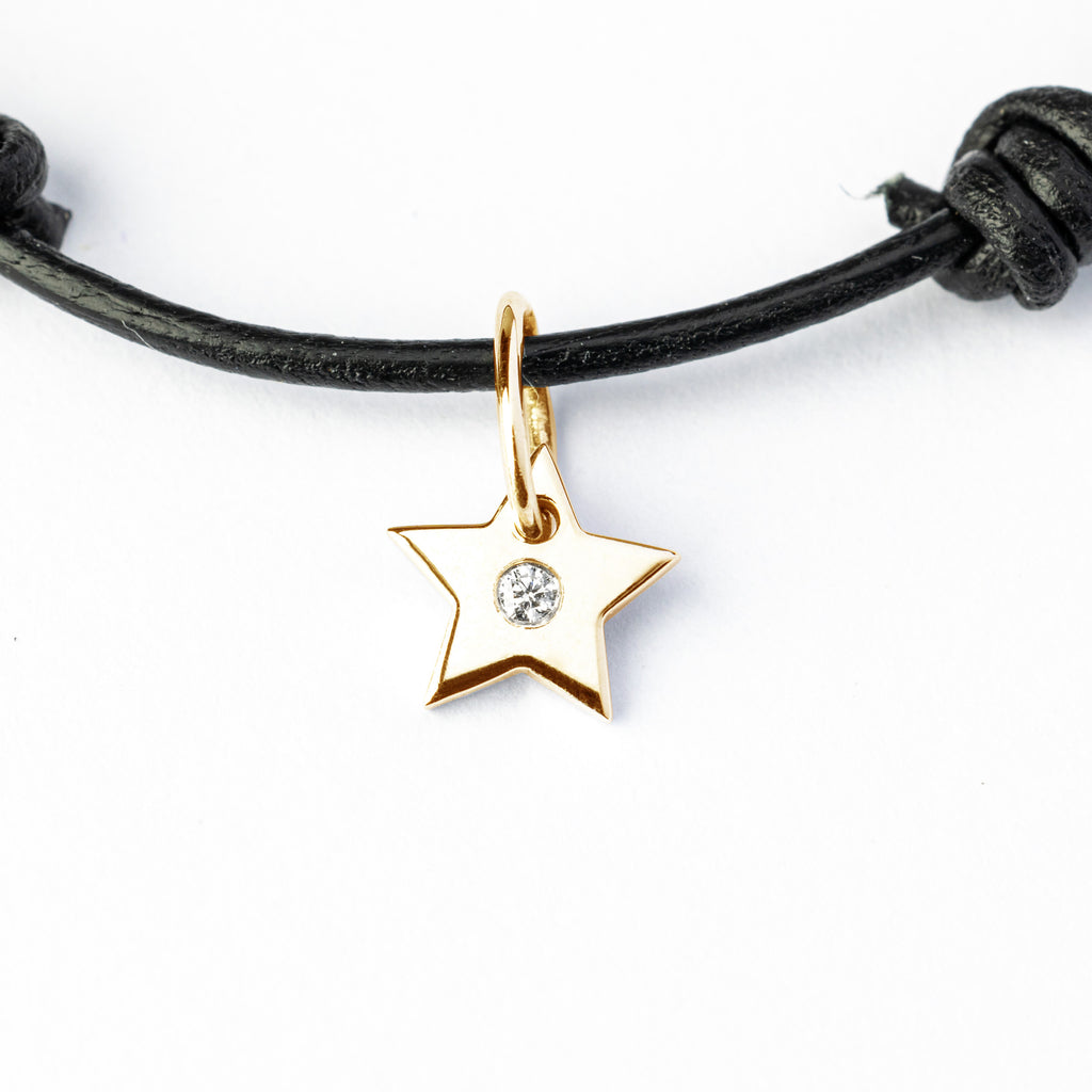My Star, 18 kt. Gold, polished with white diamond