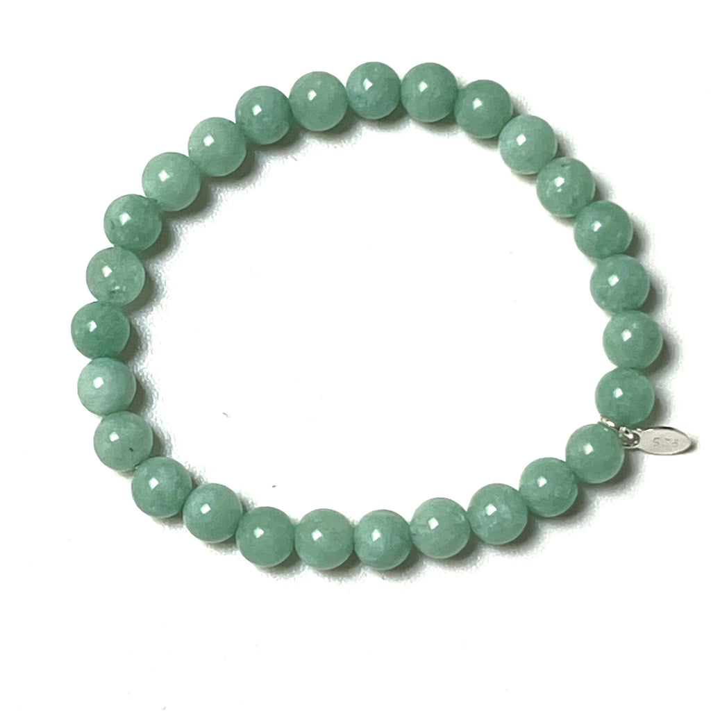 Lucky Stone armbånd - blå/grøn jade