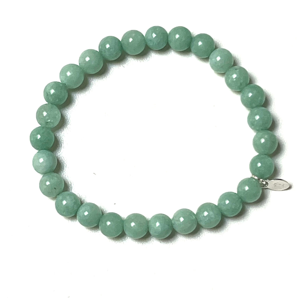 Lucky Stone armbånd - lysegrøn jade