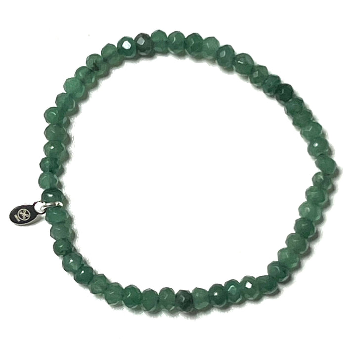 Lucky Stone armband - Jade klar grön fasetterad