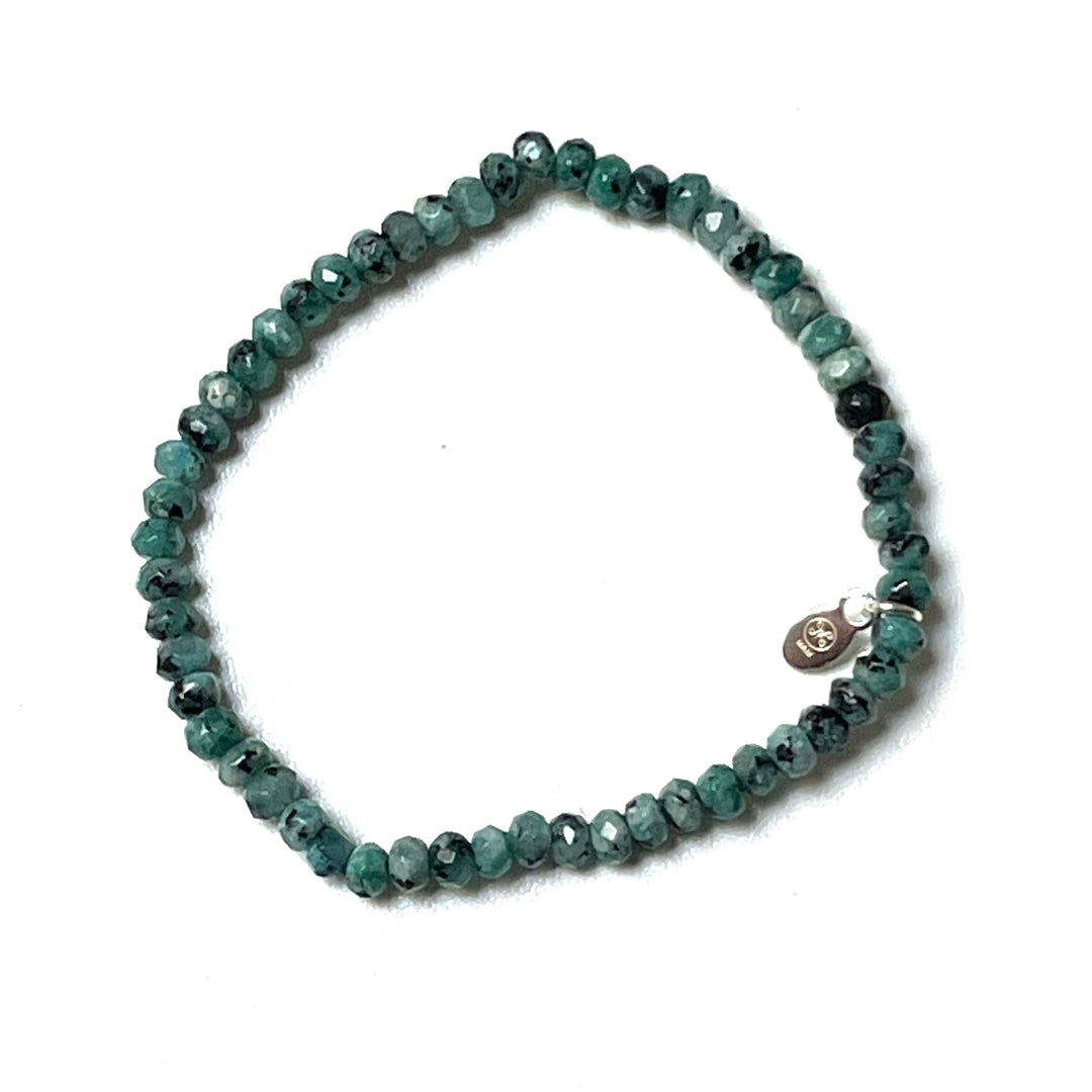 Lucky Stone armband - Jade turkos fasetterad