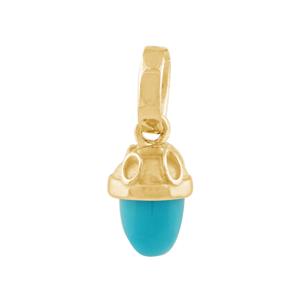 Lucky Drop, Turquoise, 18 kt. Gold