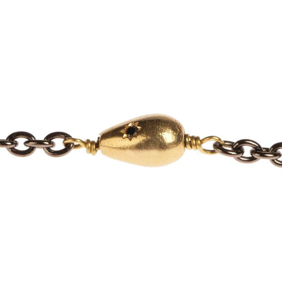 Drop bracelet black/gold